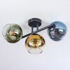 Koyoto lampa sufitowa, kula świetlna niebeieski, złoty, zielony, przezroczysty, 3-punktowe