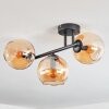 Koyoto lampa sufitowa, kula świetlna bursztynowy, 3-punktowe