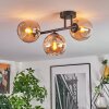 Koyoto lampa sufitowa, kula świetlna bursztynowy, 3-punktowe