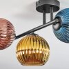 Koyoto lampa sufitowa, kula świetlna niebeieski, złoty, miedziany, 3-punktowe