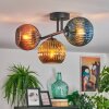 Koyoto lampa sufitowa, kula świetlna niebeieski, złoty, miedziany, 3-punktowe