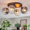 Koyoto lampa sufitowa, kula świetlna bursztynowy, przezroczysty, przydymiony, 4-punktowe