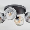 Ripoll lampa sufitowa, kula świetlna bursztynowy, przezroczysty, przydymiony, 4-punktowe