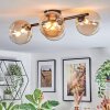Chehalis lampa sufitowa, kula świetlna bursztynowy, przezroczysty, 4-punktowe