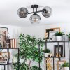 Ripoll lampa sufitowa, kula świetlna przezroczysty, przydymiony, 3-punktowe