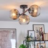 Ripoll lampa sufitowa, kula świetlna przezroczysty, przydymiony, 3-punktowe