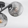 Ripoll lampa sufitowa, kula świetlna przezroczysty, przydymiony, 3-punktowe