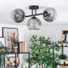 Ripoll lampa sufitowa, kula świetlna przezroczysty, przydymiony, 3-punktowe