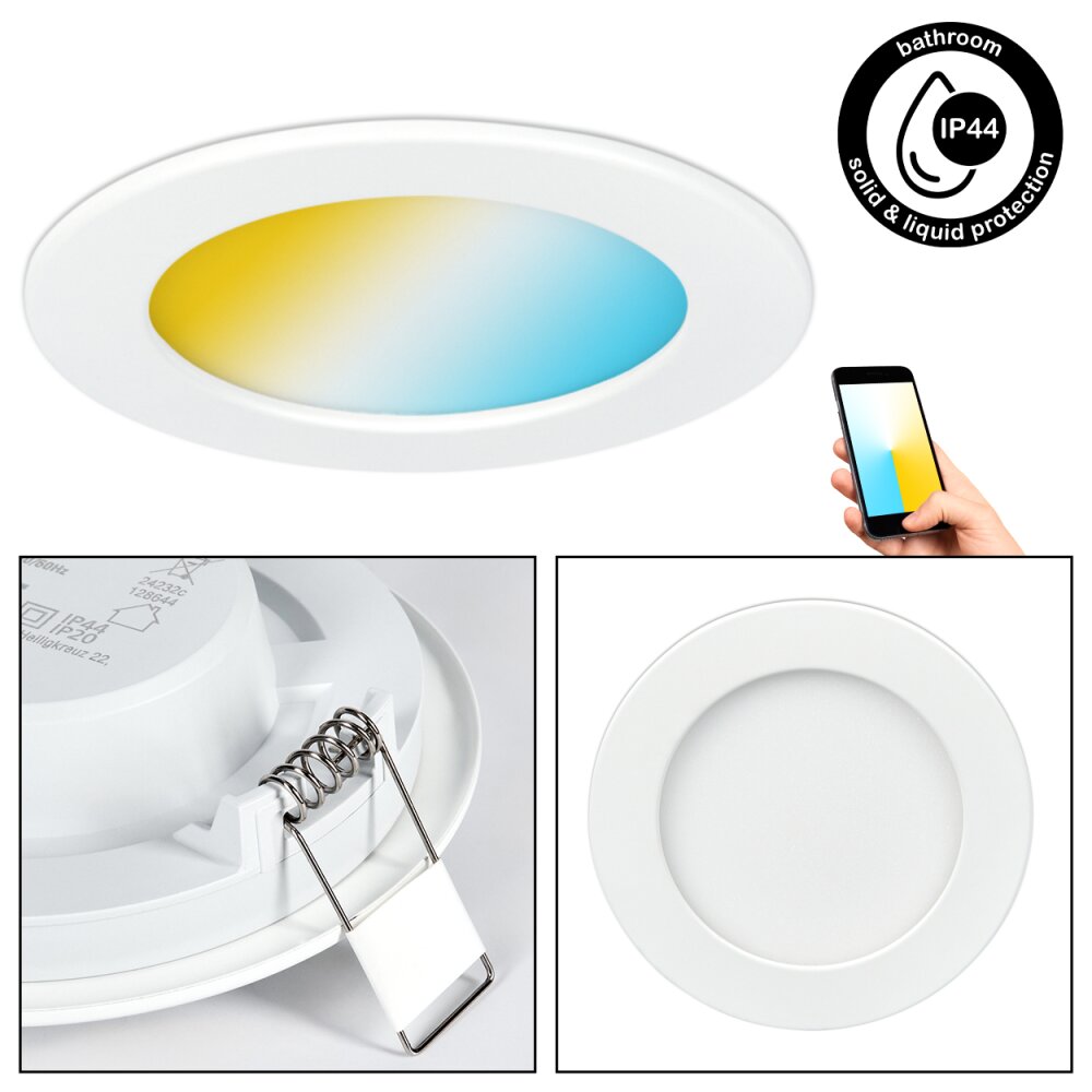 Finsrud Lampa sufitowa, Oprawa wpuszczana LED Biały, 3-punktowe main product photo