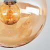 Gastor lampa sufitowa, kula świetlna bursztynowy, przydymiony, 3-punktowe