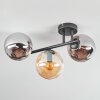 Gastor lampa sufitowa, kula świetlna bursztynowy, przydymiony, 3-punktowe