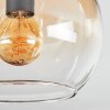 Koyoto lampa sufitowa, kula świetlna bursztynowy, przezroczysty, 3-punktowe