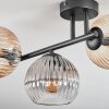 Koyoto lampa sufitowa, kula świetlna bursztynowy, przezroczysty, przydymiony, 3-punktowe