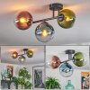 Gastor lampa sufitowa, kula świetlna niebeieski, zielony, przezroczysty, miedziany, 3-punktowe