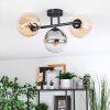 Gastor Lampa sufitowa, Kula świetlna W kolorze bursztynu, Przezroczysty, Przydymiony, 3-punktowe