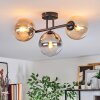 Gastor Lampa sufitowa, Kula świetlna W kolorze bursztynu, Przezroczysty, Przydymiony, 3-punktowe