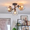 Ripoll lampa sufitowa, kula świetlna bursztynowy, przezroczysty, przydymiony, 3-punktowe