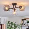 Ripoll lampa sufitowa, kula świetlna bursztynowy, przezroczysty, przydymiony, 3-punktowe