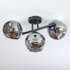 Ripoll lampa sufitowa, kula świetlna przydymiony, 3-punktowe