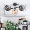 Ripoll lampa sufitowa, kula świetlna bursztynowy, przydymiony, 3-punktowe