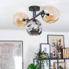 Ripoll lampa sufitowa, kula świetlna bursztynowy, przydymiony, 3-punktowe