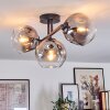 Ripoll lampa sufitowa, kula świetlna przezroczysty, przydymiony, 3-punktowe