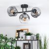Ripoll lampa sufitowa, kula świetlna przezroczysty, przydymiony, 3-punktowe