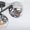Ripoll lampa sufitowa, kula świetlna przezroczysty, przydymiony, 3-punktowe