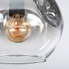 Ripoll lampa sufitowa, kula świetlna przezroczysty, przydymiony, 3-punktowe