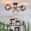 Ripoll lampa sufitowa, kula świetlna przezroczysty, przydymiony, 3-punktowe