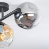 Ripoll lampa sufitowa, kula świetlna bursztynowy, przezroczysty, przydymiony, 3-punktowe