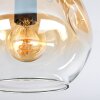 Ripoll lampa sufitowa, kula świetlna bursztynowy, przezroczysty, przydymiony, 3-punktowe