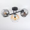 Ripoll lampa sufitowa, kula świetlna bursztynowy, przezroczysty, przydymiony, 3-punktowe