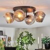 Ripoll lampa sufitowa, kula świetlna chrom, przezroczysty, przydymiony, 4-punktowe