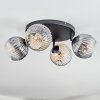 Ripoll lampa sufitowa, kula świetlna bursztynowy, przezroczysty, przydymiony, 4-punktowe