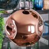 Ripoll lampa wisząca, kula świetlna, lampa wisząca niebeieski, złoty, zielony, miedziany, 5-punktowe