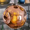 Ripoll lampa wisząca, kula świetlna, lampa wisząca niebeieski, złoty, zielony, miedziany, 5-punktowe