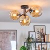 Ripoll lampa sufitowa, kula świetlna bursztynowy, 3-punktowe