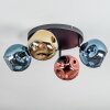 Ripoll Lampa sufitowa, Kula świetlna Niebeieski, Złoty, W kolorze miedzi, 4-punktowe