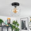 Ripoll lampa sufitowa, kula świetlna przezroczysty, 1-punktowy