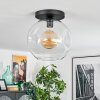 Ripoll lampa sufitowa, kula świetlna przezroczysty, 1-punktowy