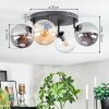 Gastor lampa sufitowa, kula świetlna bursztynowy, przezroczysty, przydymiony, 4-punktowe