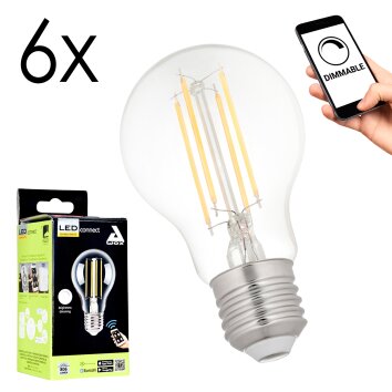 E27 LED 6 Watt ciepły biały przyciemnione 806 Lumen