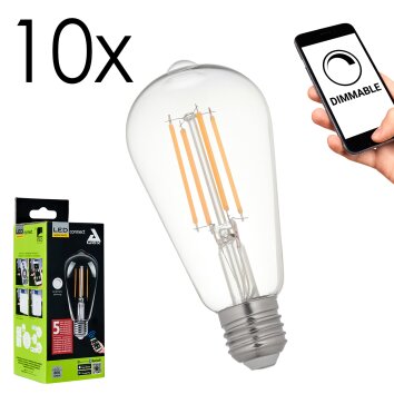 E27 6 Watt ciepły biały przyciemnione 806 Lumen