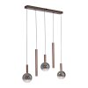 Oświetlenie Paul Neuhaus BOWL Lampa wisząca LED Brązowy, 5-punktowe