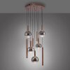 Oświetlenie Paul Neuhaus BOWL Lampa wisząca LED Brązowy, 9-punktowe