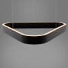 Paul Neuhaus Q-Serie Q-STRETTO Lampa wisząca LED Czarny, 2-punktowe, Zdalne sterowanie