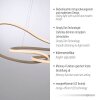 Oświetlenie Paul Neuhaus TWIST lampa wisząca LED piaskowy, 1-punktowy