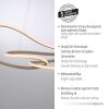Oświetlenie Paul Neuhaus TWIST lampa wisząca LED piaskowy, 1-punktowy