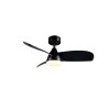 Oświetlenie Reality mit lampa z wentylatorem LED Czarny, 1-punktowy, Zdalne sterowanie